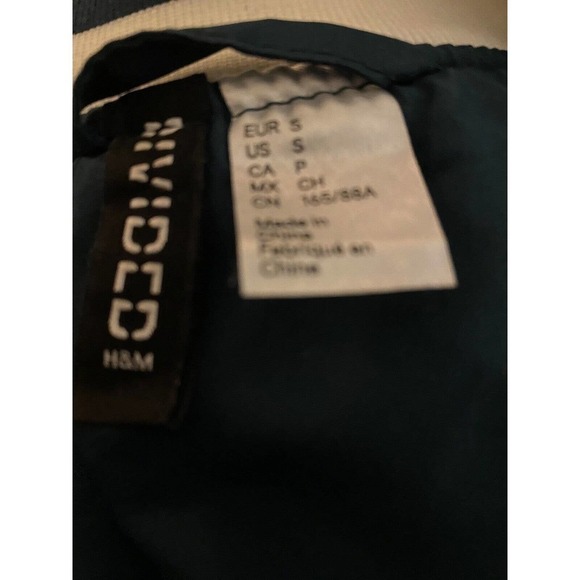 Divided H+M Minnesota College Womens size small Varsity Jacket Green Whi… - Picture 4 of 8